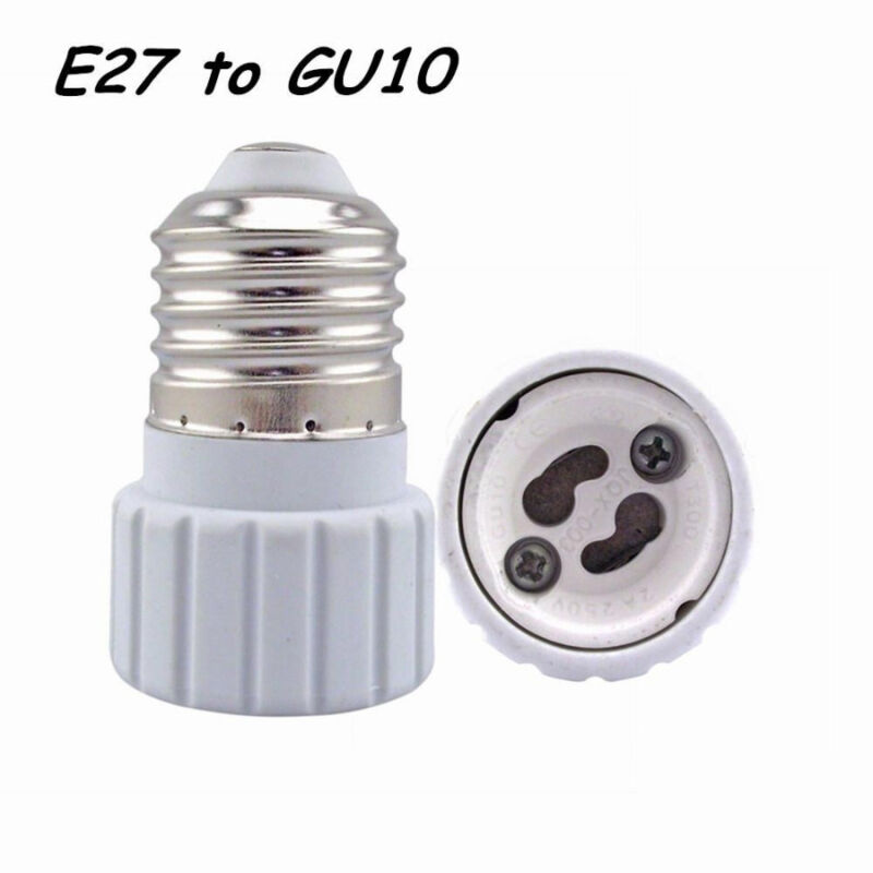 foto del prodotto trade shop traesio adattatore portalampade porta lampada attacco e27 e14 da e14 a e27 gu10 b22 da e27 a gu10 
