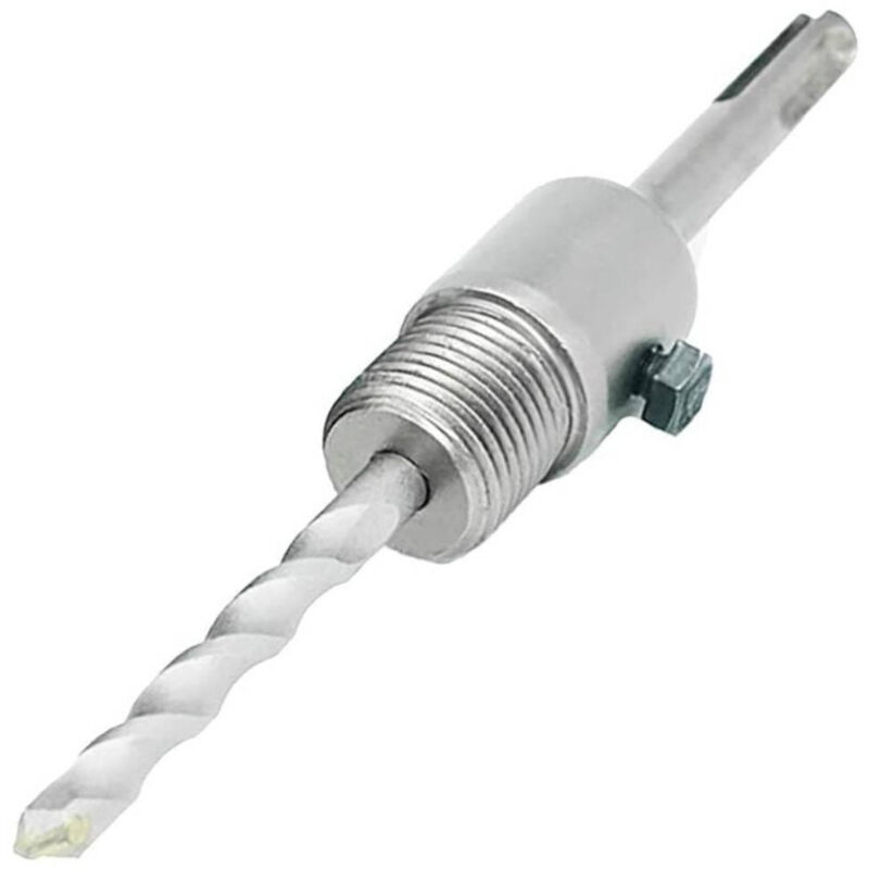 foto del prodotto trade shop traesio adattatore sds plus da 110mm per fresa a tazza carotatrice asta barra con punta 