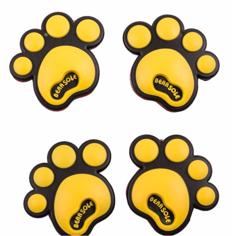 foto del prodotto trade shop traesio adesivo 3d decorazione decalcomanie per auto sticker 4 pz zampe cane cucciolo 