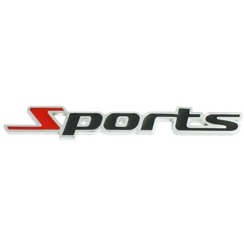 foto del prodotto trade shop traesio adesivo decorazione 3d in metallo cromato per auto figura stemma sports sticker 
