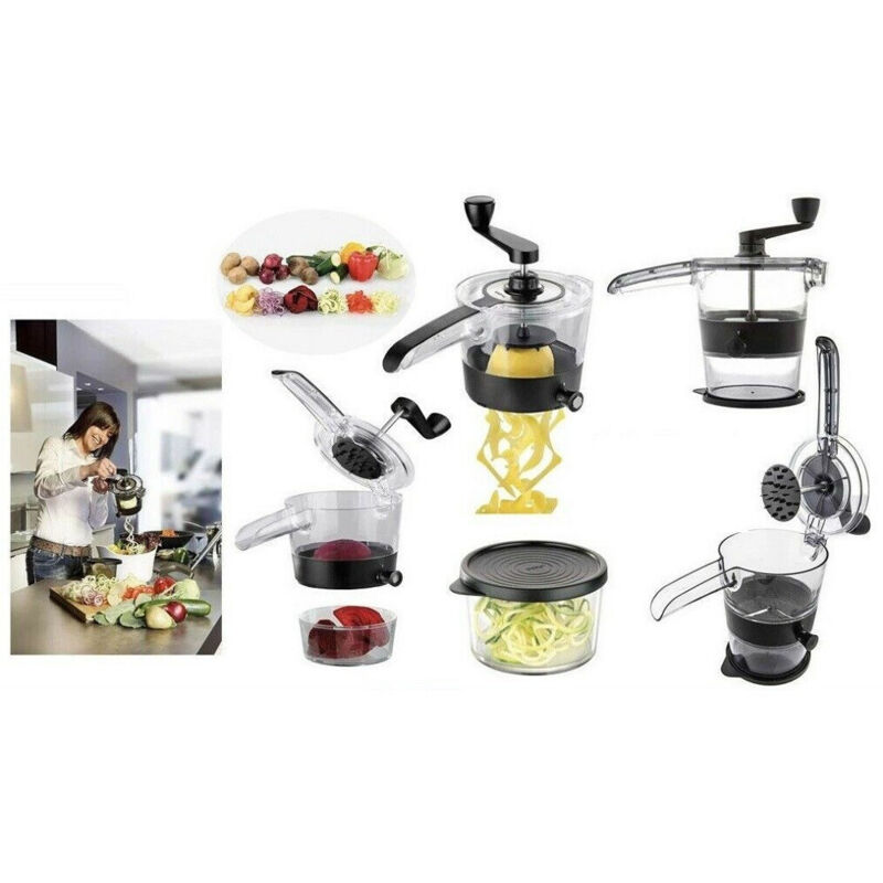 foto del prodotto trade shop traesio affettatrice spiralfix taglia verdure spirale affetta julienne cucina 