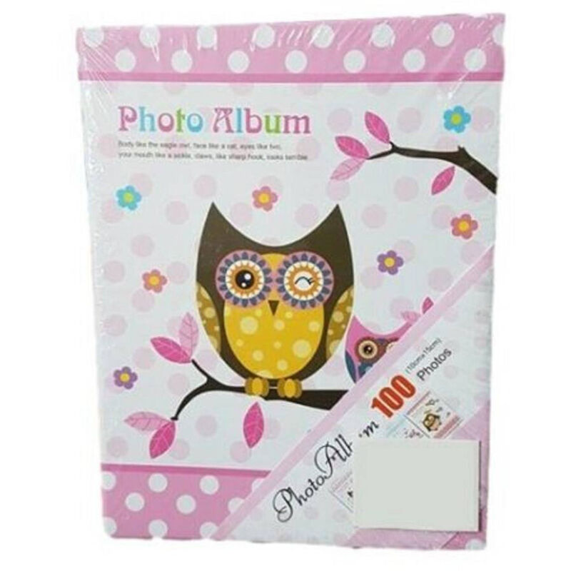 foto del prodotto trade shop traesio - album fotografico raccoglitore foto gufetto 100 fotografie 10x15cm -