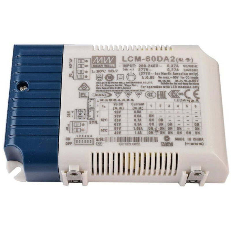 foto del prodotto trade shop traesio alimentatore max 60 w multicorrente led driver dimmerabile lampade faretti push 