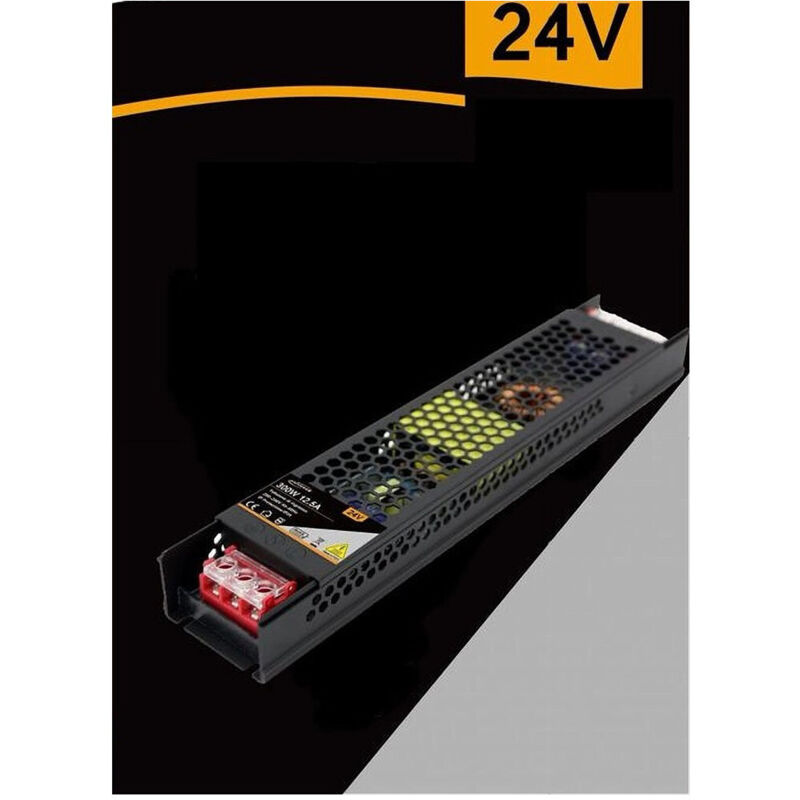 foto del prodotto trade shop traesio alimentatore slim stabilizzato 24v 300w switch trasformatore 12.5mha flyla300w24v 