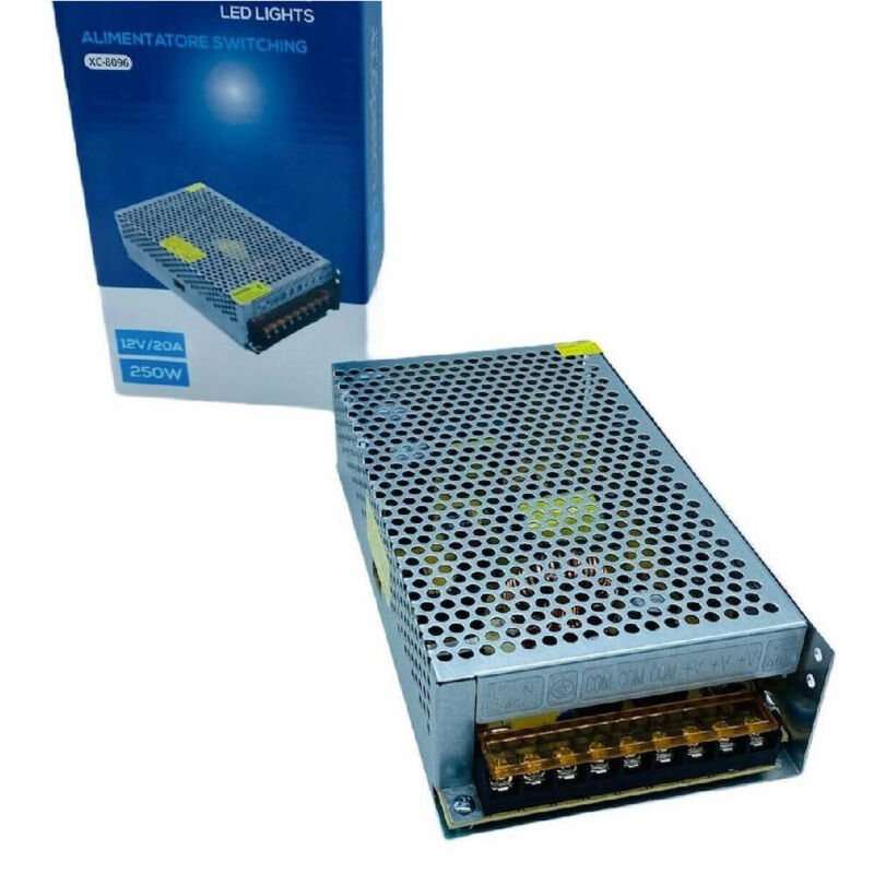 foto del prodotto trade shop traesio alimentatore stabilizzato trasformatore switching da 10a 24v 240w 220v 