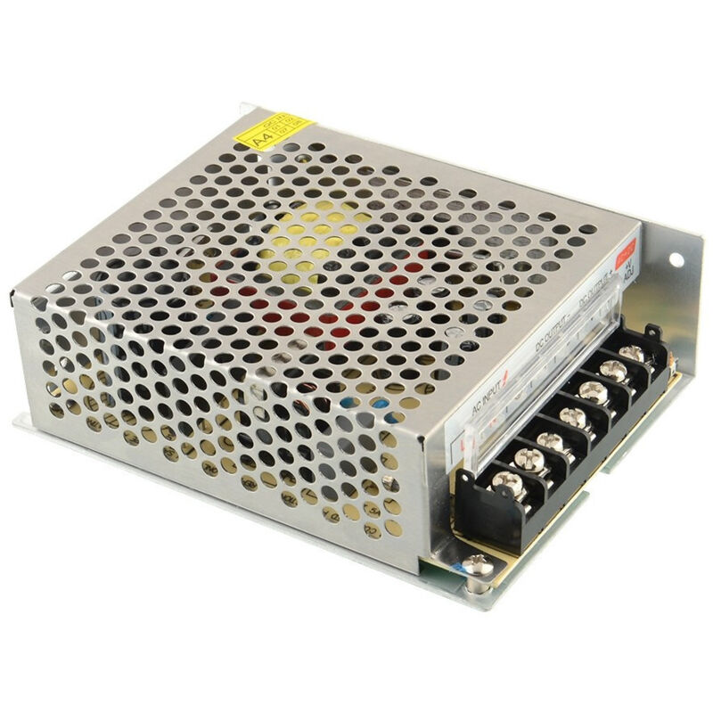 foto del prodotto trade shop traesio alimentatore trasformatore 220v stabilizzato 24v 5a trimmer per led telecamera 