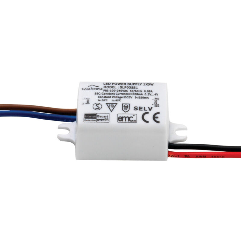 foto del prodotto trade shop traesio alimentatore trasformatore driver per faretto da incasso 3 7 9 12 15 18w 25watt 3 watt