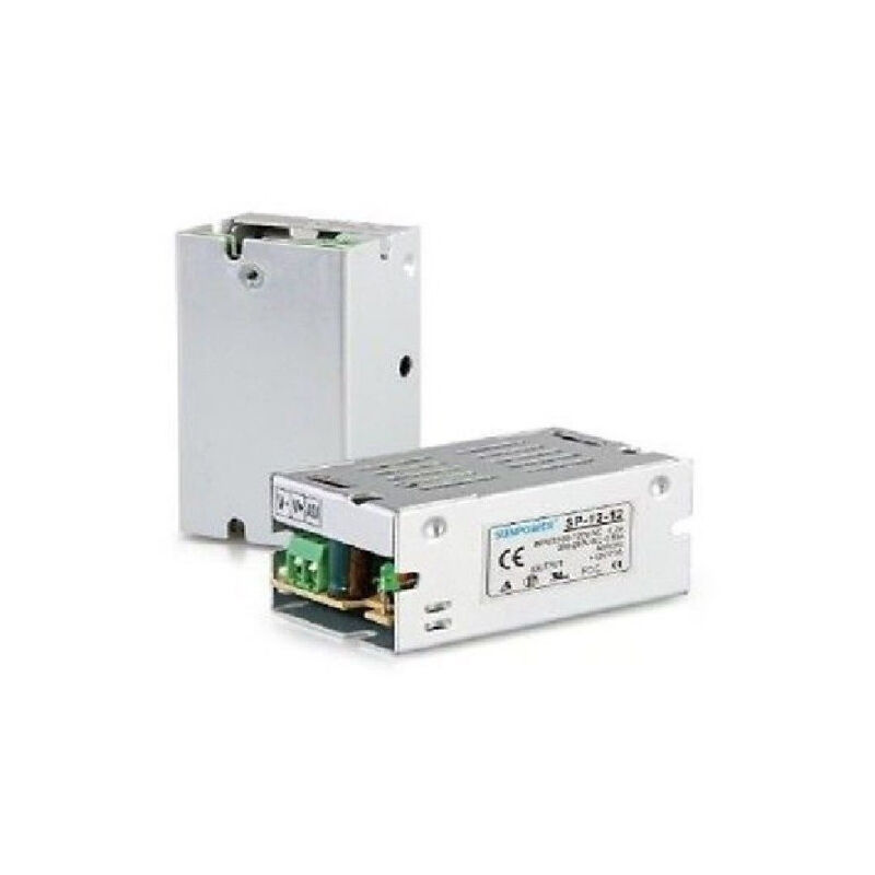 foto del prodotto trade shop traesio alimentatore trasformatore stabilizzato switch trimmer 220v 12v 1 a ampere 12 v 