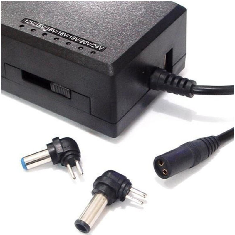 foto del prodotto trade shop traesio alimentatore trasformatore universale per notebook pc computer portatile 96 120w 