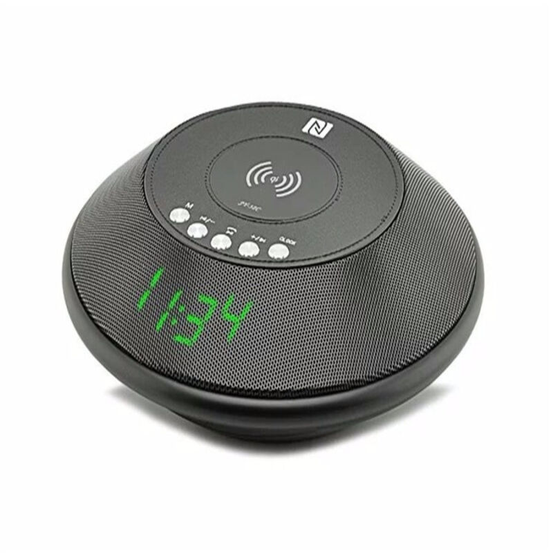 foto del prodotto trade shop traesio altoparlante bluetooth con orologio radio tf card aux 3w wireless per cellulare 