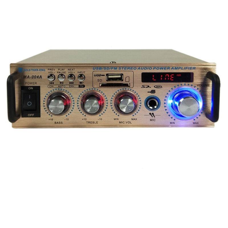 foto del prodotto trade shop traesio amplificatore usb auto 2 canali hifi supporto audio radio stereo memory card 004a 