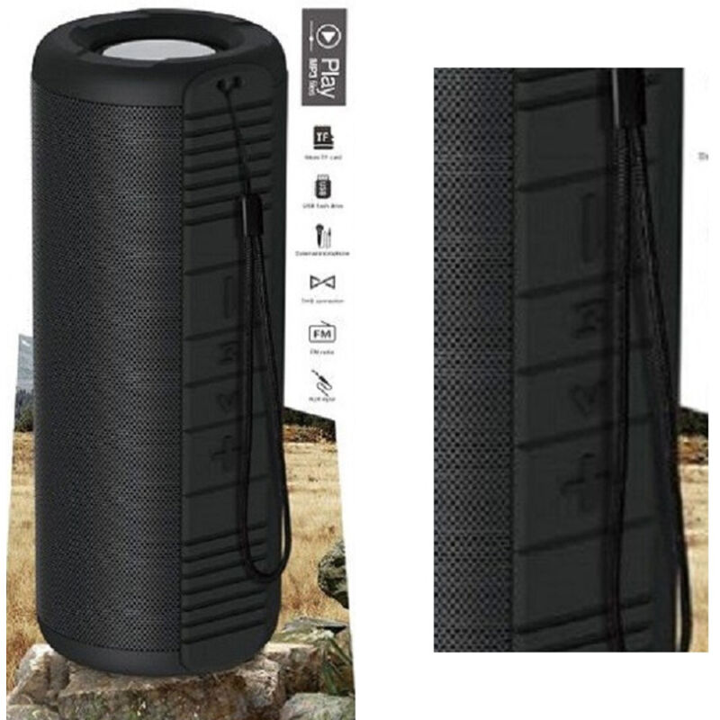 foto del prodotto trade shop traesio - andowl - altoparlante 2.0 wireless speaker bluetooth 5.0 aux 3,5mm usb per esterno qyx533 -