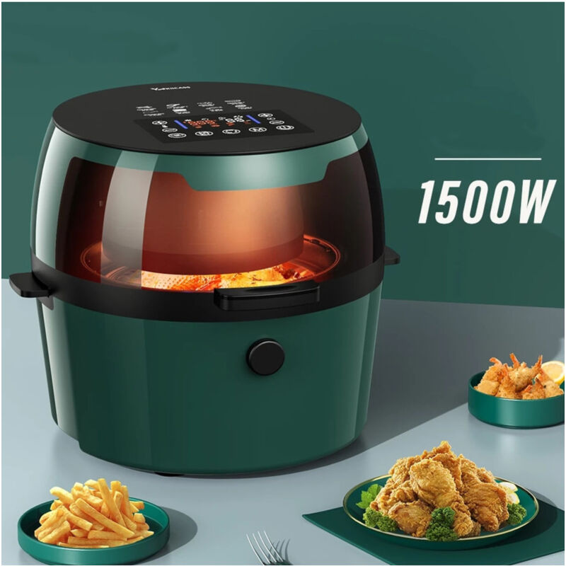 foto del prodotto trade shop traesio andowl friggitrice q g9l design elegante forno friggitrice ad aria visibile da 9 litri 