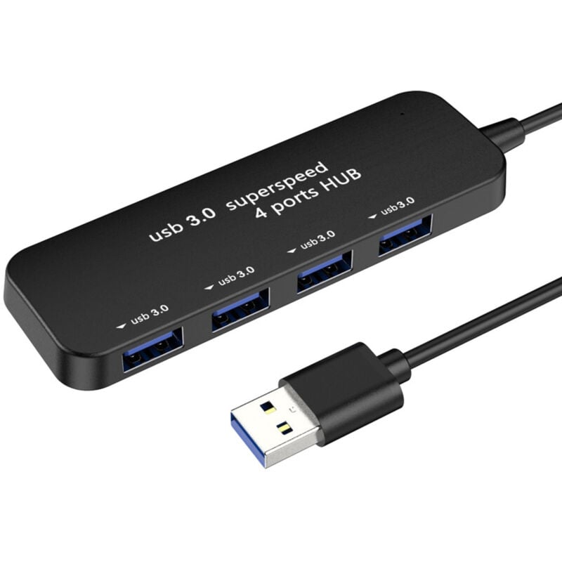 foto del prodotto trade shop traesio andowl hub multiplo 4 porte usb 3.0 super veloce computer con connettore usb q hu301 