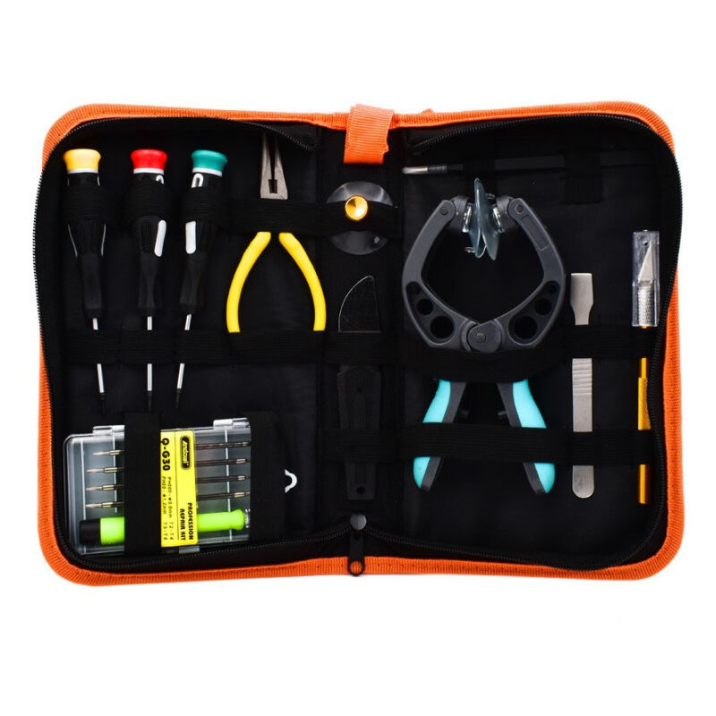 foto del prodotto trade shop traesio andowl kit di 11 strumenti di riparazione di precisione professionale custodia q g30 