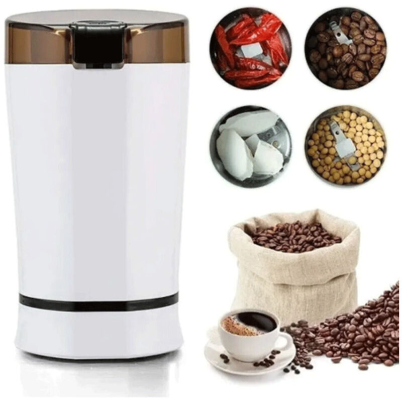 foto del prodotto trade shop traesio andowl macina caff spezie pepe noci frutta elettrico 150w capacit 50g q ym188 macinino 