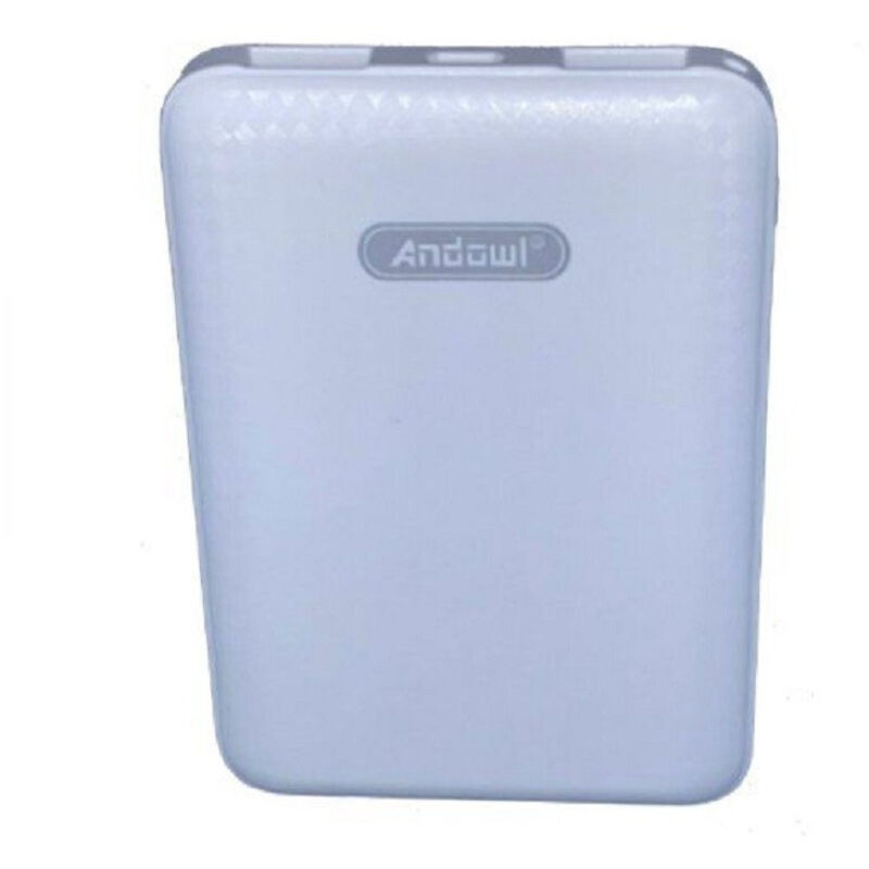 foto del prodotto trade shop traesio andowl mini power bank 5000mah q t71 caricatore ricarica rapida portatile 2 porte usb 