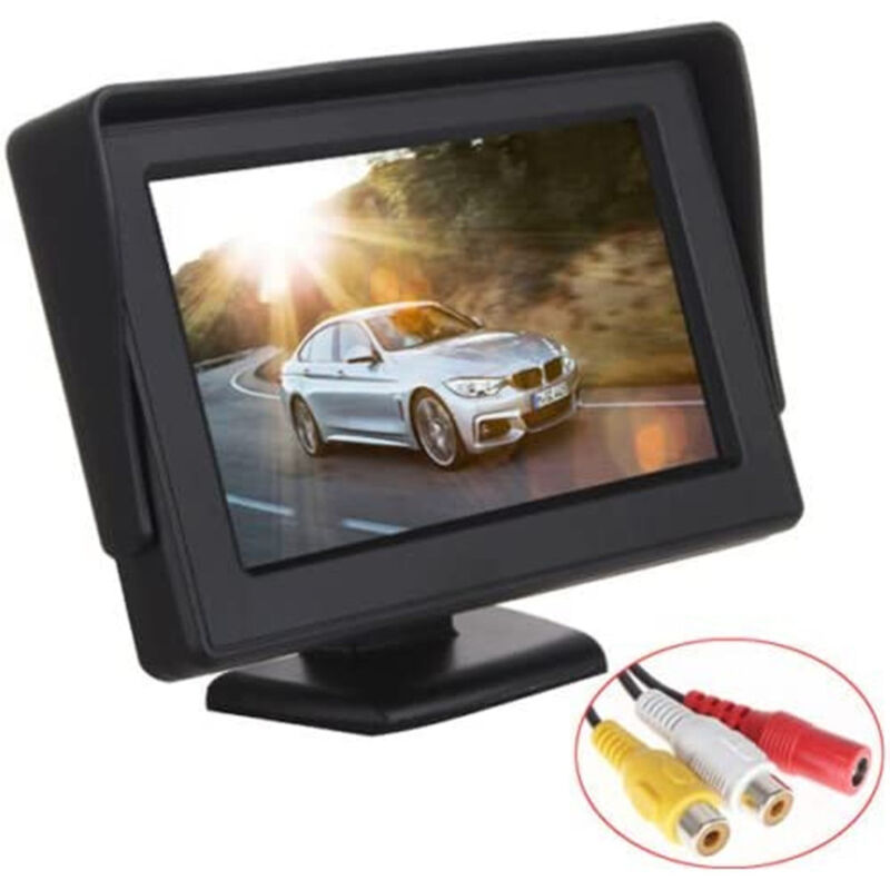 foto del prodotto trade shop traesio andowl monitor per auto suv camioncino q ca901 da 5 hd av a colori tft lcd telecamera 