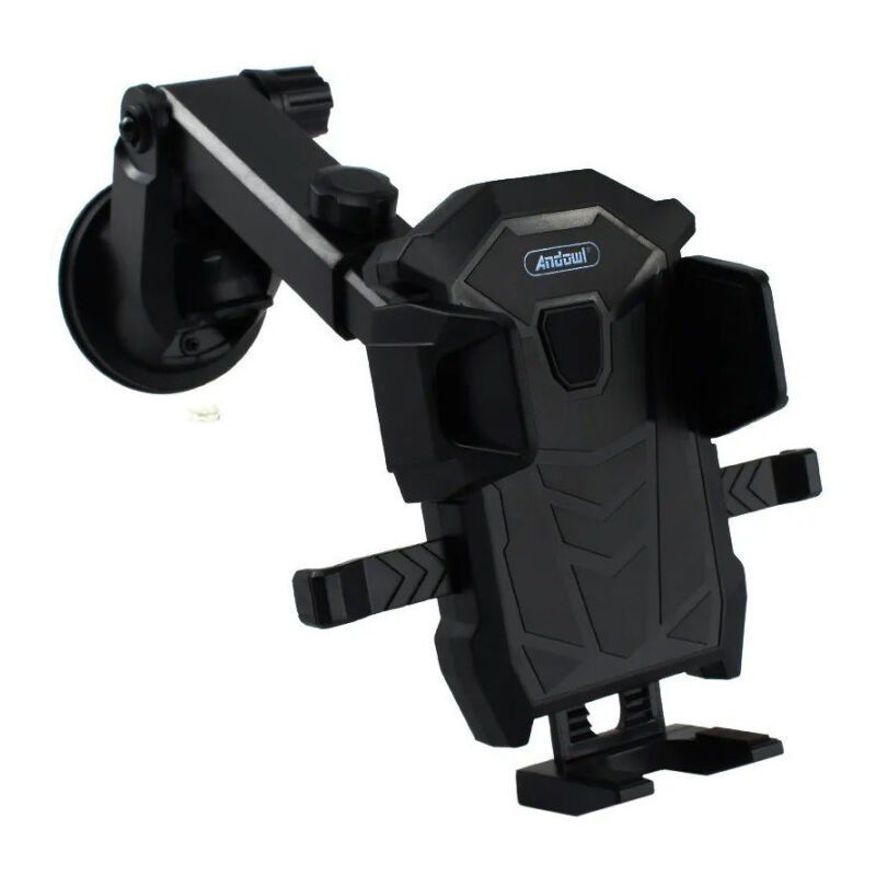 foto del prodotto trade shop traesio andowl porta cellulare smartphone per auto supporto ventosa con ganci regolabili q cg49 