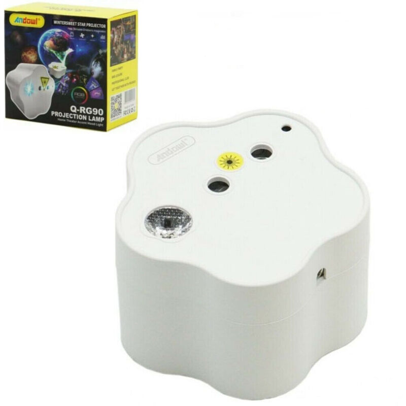 foto del prodotto trade shop traesio andowl proiettore stella wintersweet led rgb con telecomando cielo stellato casa q rg90 