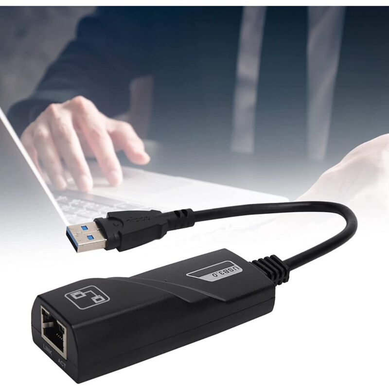 foto del prodotto trade shop traesio andowl scheda da usb a internet abs stabile ambientale usb 3.0 gigabit ethernet q c28 