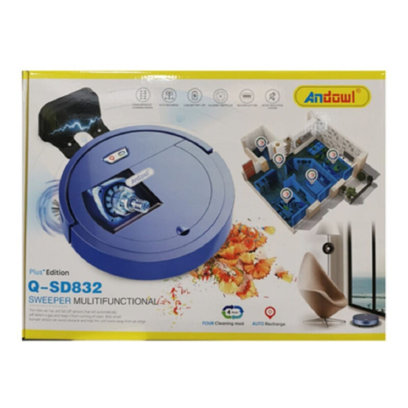 foto del prodotto trade shop traesio andowl spazzatrice robot aspirapolvere elettrica intelligente multifunzione q sd832 