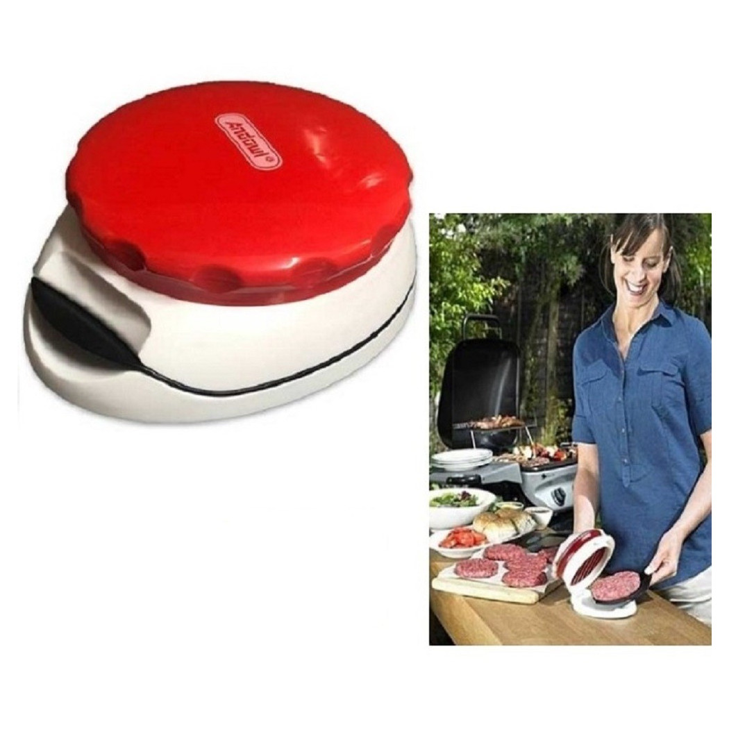 foto del prodotto trade shop traesio andowl stampo pressa macchina manuale per hamburgher polpettone carne macinata q rb8 
