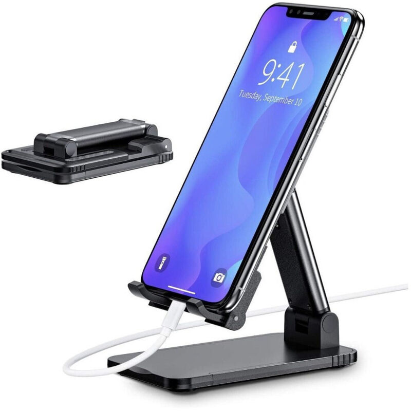 foto del prodotto trade shop traesio andowl supporto porta cellulare universale regolabile tablet telefono da tavolo q zj300 