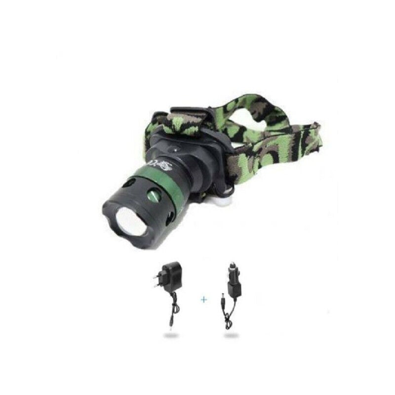 foto del prodotto trade shop traesio andowl torcia lampada frontale led da testa ricaricabile notturna campeggi pesca q s120 