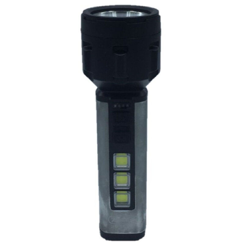 foto del prodotto trade shop traesio andowl torcia led usb ricaricabile 5w 3 luci cob campeggio escursionismo caccia q led66 