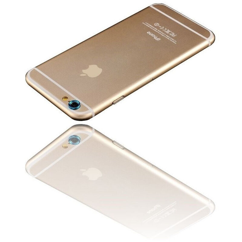 foto del prodotto trade shop traesio anello accessorio alluminio azzurro cromato lente camera antigraffio iphone 6 