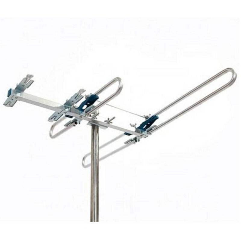 foto del prodotto trade shop traesio - antenna digitale terrestre esterno 4 elementi banda iii vhf guadagno 10 db -