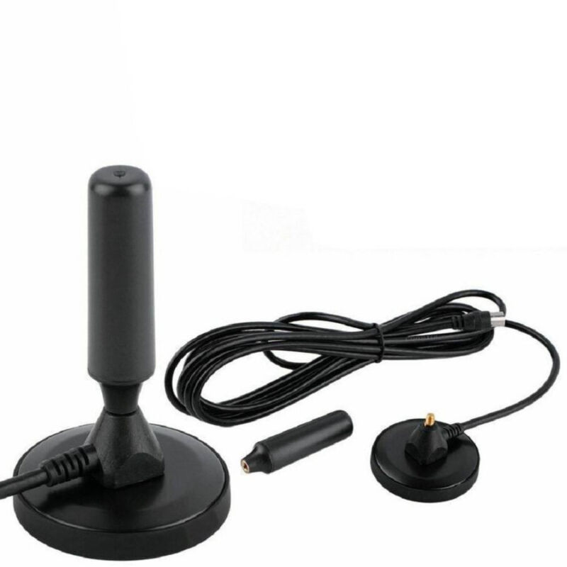 foto del prodotto trade shop traesio antenna portatile dvb t tv 3.5 db portatile per auto camper calamitata cavo 3,5m 