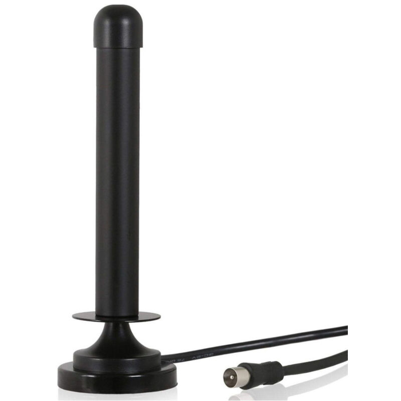 foto del prodotto trade shop traesio antenna tv portatile per auto camper suv barca camper dvb t 25 dv con calamita 