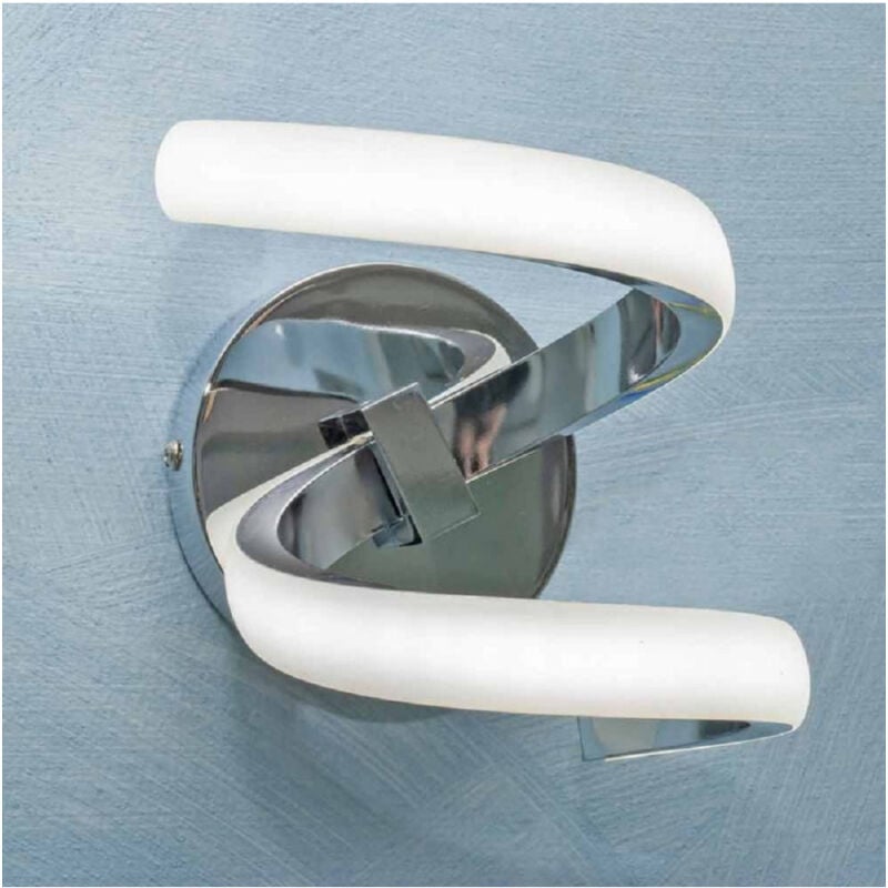 immagine 0 del prodotto trade shop traesio applique a parete stilizzato 9 w spirale argento tre colorazioni di luce e58 a3c 
