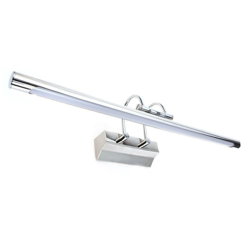 foto del prodotto trade shop traesio applique da bagno led in alluminio opaco da 12w luce freddo o caldo bianco freddo 
