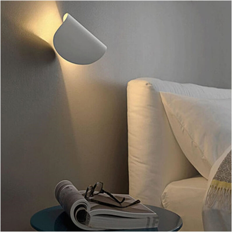 foto del prodotto trade shop traesio applique da parete bianco in metallo lampada attacco g9 design moderno ip20 32750 