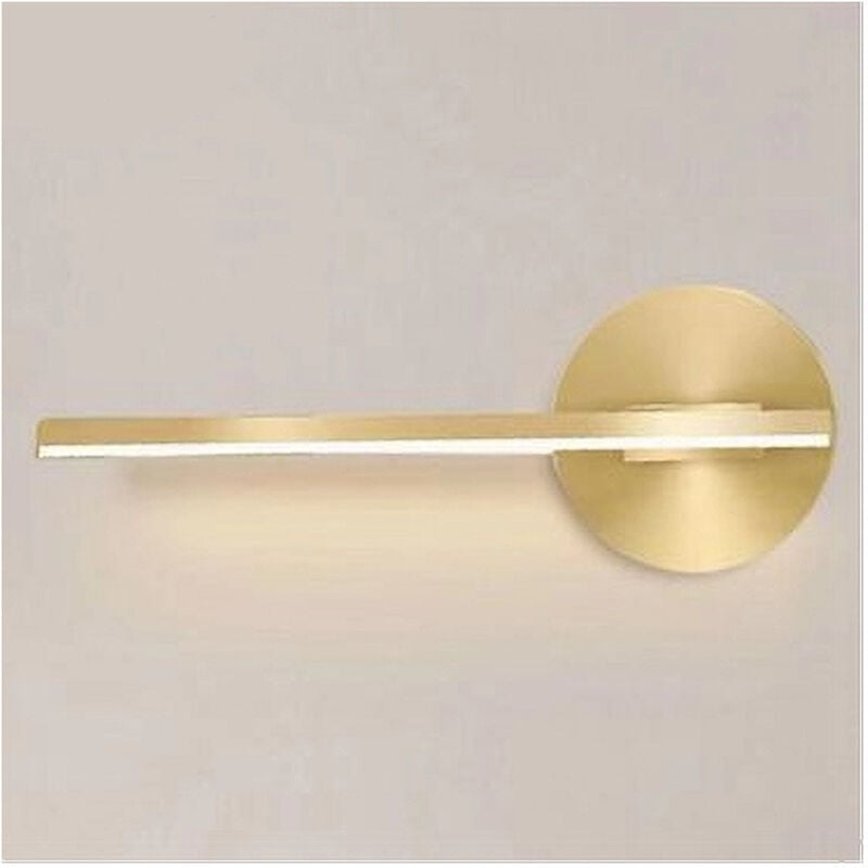 foto del prodotto trade shop traesio applique da parete led 13 w lineare orientabile oro lampada luce naturale 50384 