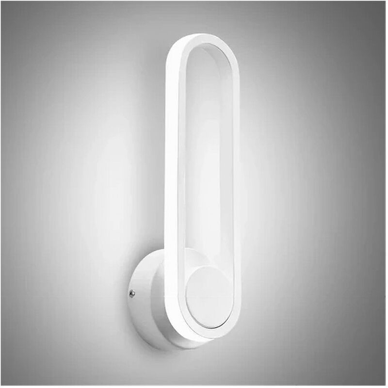 foto del prodotto trade shop traesio applique da parete led 13 w ovale verticale orientabile bianco luce fredda 50339 