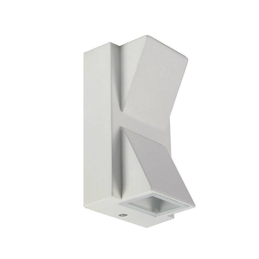foto del prodotto trade shop traesio applique doppia emissione 10 w per esterno luce fredda calda ip65 es04 bianca bianco caldo 