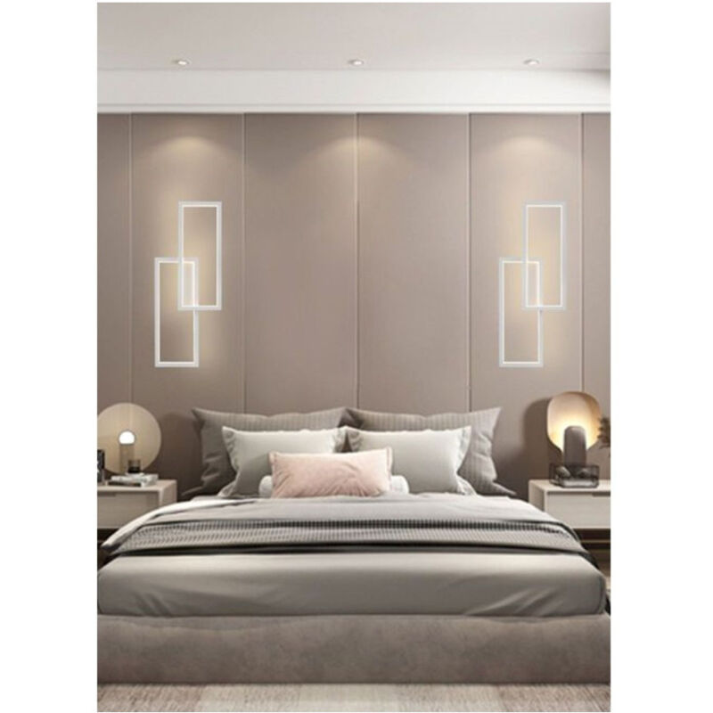 foto del prodotto trade shop traesio applique doppio rettangolo 32 w da parete abat jour 3 temperature luce aq25 b3c 