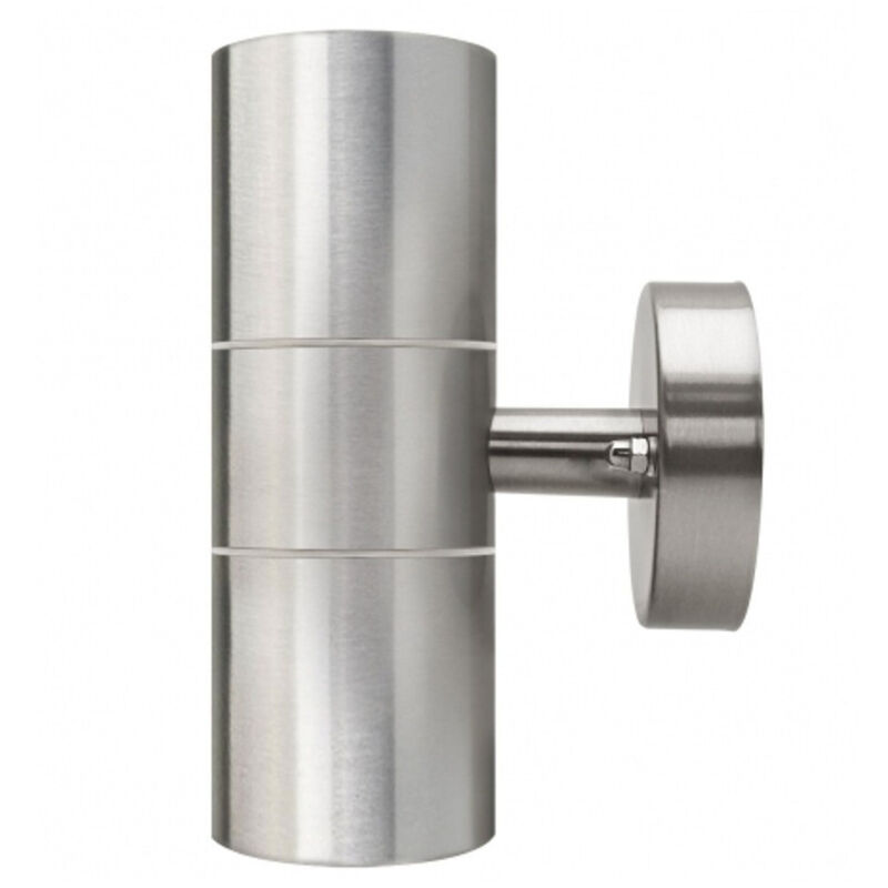 foto del prodotto trade shop traesio applique faretto plafoniera doppio faretto fascio dw acciaio luce muro ip65 