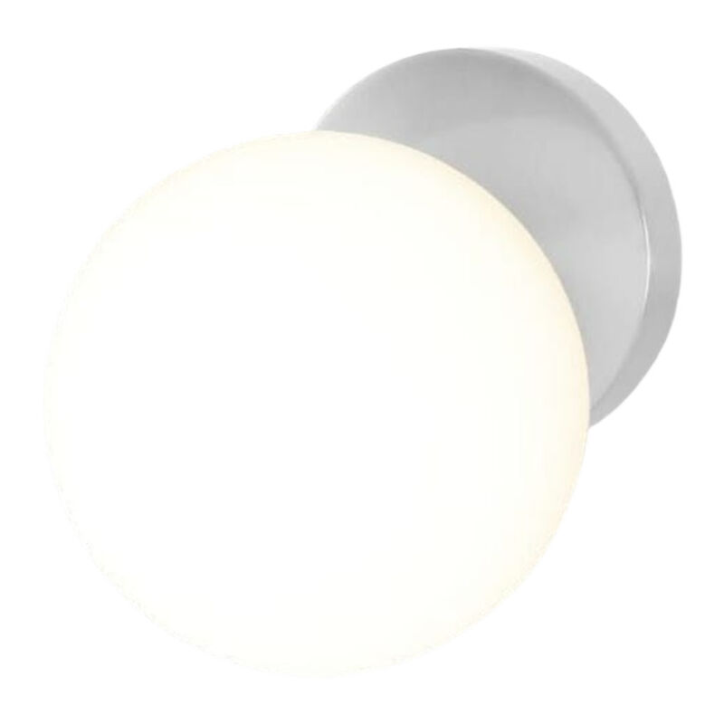 foto del prodotto trade shop traesio applique lampada da parete con sfera attacco e27 15cm design moderno semplice 10557 