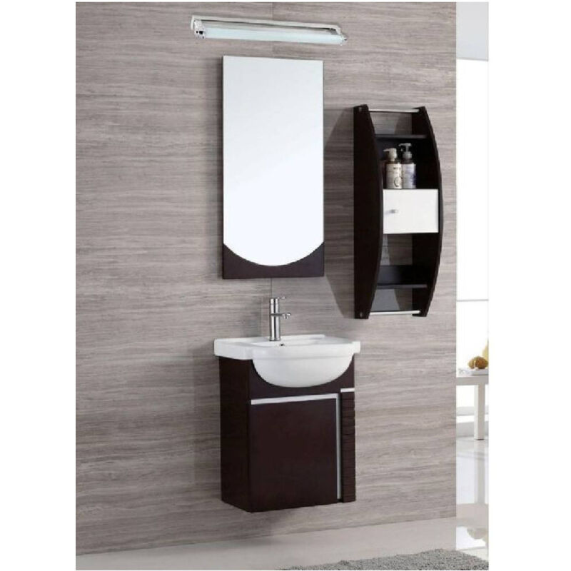 foto del prodotto trade shop traesio applique lampada da specchio lineare bagno orientabile 9w luce 4000k 6500k f01 bianco freddo 