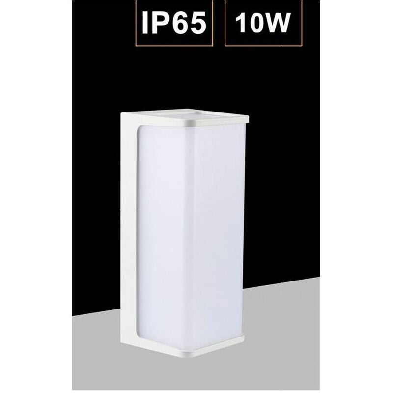 foto del prodotto trade shop traesio applique led da esterno facciate giardino moderno lampada da muro 10w ip65 643 b bianco naturale 