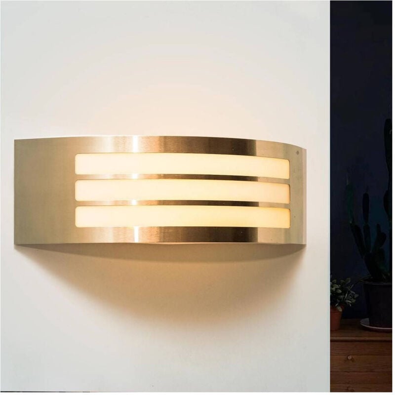 foto del prodotto trade shop traesio applique led esterno lampada e27 luce moderna parete muro giardino cortile s101 a 