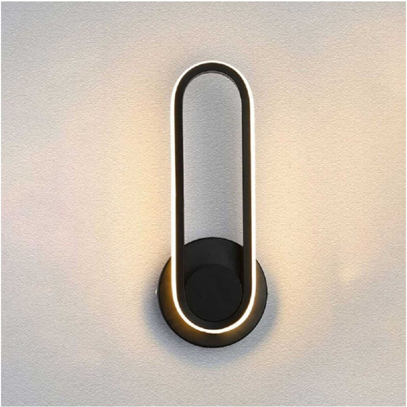foto del prodotto trade shop traesio applique led girevole 9w 3 step luce 3000k 4000k 6000k lampada elegante muro 230v 