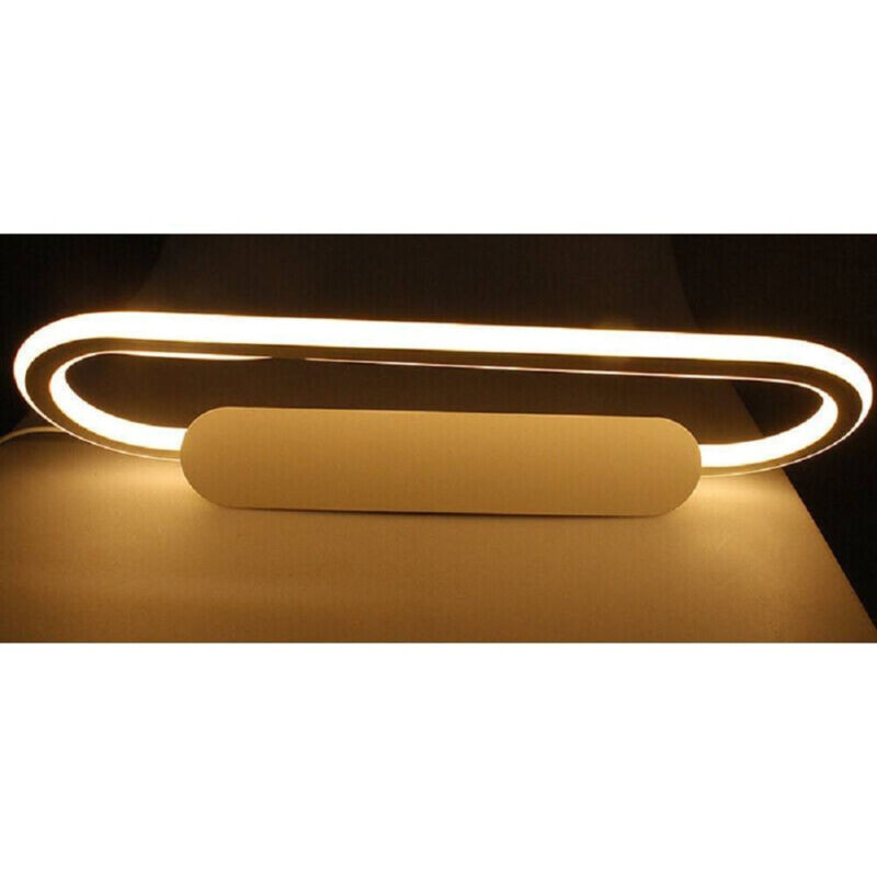 foto del prodotto trade shop traesio applique led lampada da specchio 16w ovale bagno luce 3000k 6500k 4000k 45cm f06 bianco caldo 