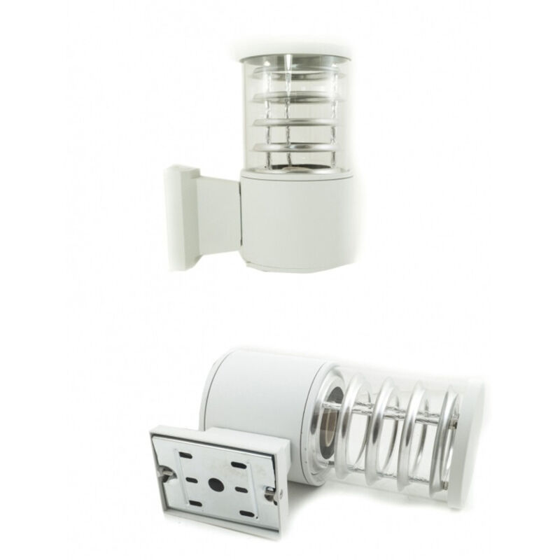 foto del prodotto trade shop traesio applique plafoniera singolo faretto fascio dw bianco spirale 22x17x11 cm luce 