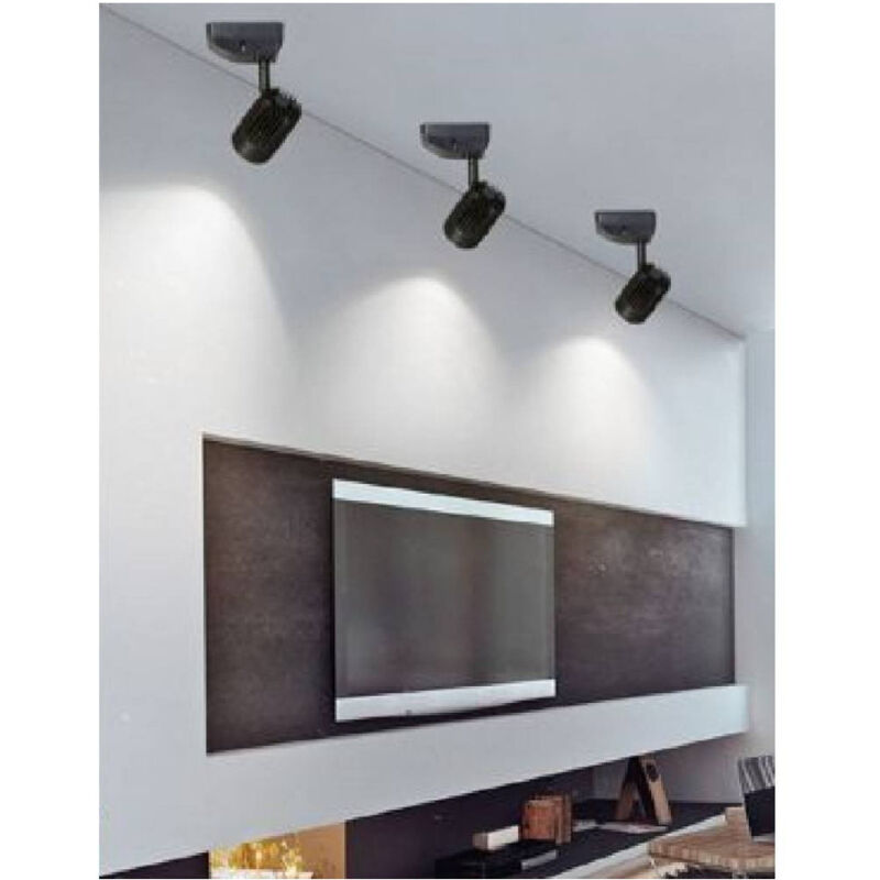 foto del prodotto trade shop traesio applique soffitto led cob 11 w faretto proiettore luce 3000k 6500k 4000k f11w h bianco freddo 